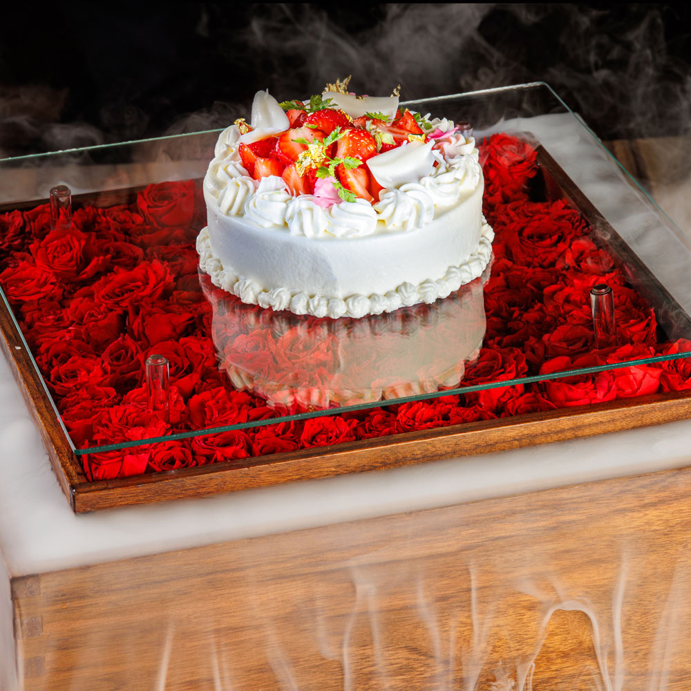 【演出アニバーサリーケーキ付】&ldquo;記念日ランチコース&rdquo;（全7品+乾杯シャンパン）